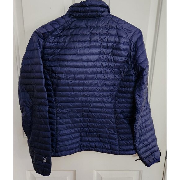 LL Bean Ultralight 850 Down Sweater Quilted Puffer Jacket Blue Womens Small Coat - Picture 2 of 8